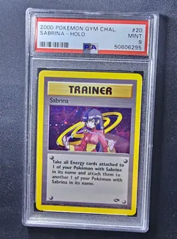 PSA 9 Sabrina Holo Gym Challenge 20/132 Mint Pokemon Card 2000 - Image 2