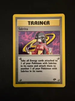 Sabrina 20/132 2000 Pokemon Gym Challenge Holo Pokemon TCG - NM - Image 1