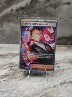 Pokemon Team Rocket's Giovanni 238/182: Destined Rivals Holo Card - Image 1