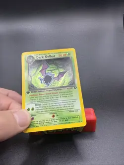 DARK GOLBAT Pokemon Card - WOTC - 1st Edition - Team Rocket - 7/82 - HOLO - LP - Image 2