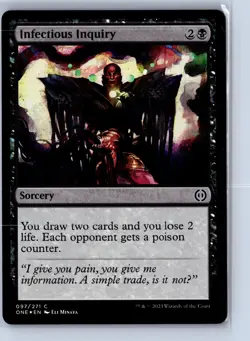 MAGIC TG: Phyrexia: All Will Be One #97 Infectious Inquiry Common,Foil .M2A - Image 1