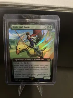 Bartz and Boko Foil Extended Art Magic the Gathering Final Fantasy #469 - Image 1
