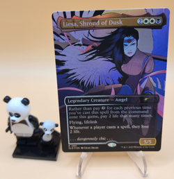 Liesa, Shroud of Dusk Rainbow Foil Secret Lair MTG Magic The Gathering 1961 - Image 1