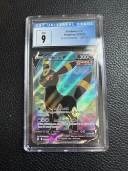 Pokemon Umbreon V 188/203 Evolving Skies Full Art Ultra Rare Holo CGC 9 - Image 1
