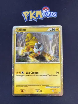Pokemon TCG Raikou HGSS19 Black Star Promo Holo HP. - Image 1