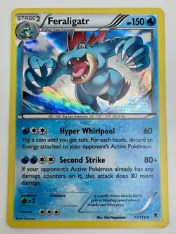 Pokemon TCG Feraligatr 17/119 Holo Rare XY Phantom Forces NM! - Image 1