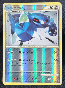 Pokemon TCG Metang 30/90 Reverse Holo Uncommon Undaunted LP - Image 1