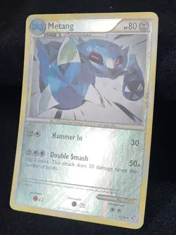 Pokemon TCG Metang 30/90 Reverse Holo Uncommon Undaunted LP - Image 2
