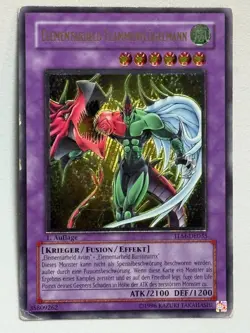 Yu-Gi-Oh! Elementarheld Flammenflugelmann TLM-DE035 1. Auflage Ultimate Rare - Image 1