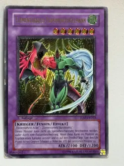 Yu-Gi-Oh! Elementarheld Flammenflugelmann TLM-DE035 1. Auflage Ultimate Rare - Image 3