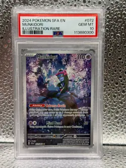 Munkidori 072/064 IR Illustration Rare - Pokemon Shrouded Fable English - PSA 10 - Image 1