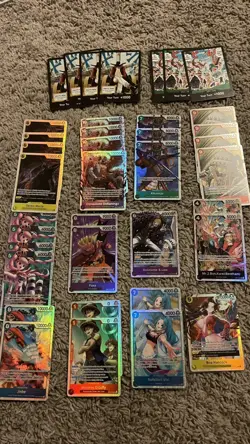 One Piece TCG OP-14 - EB-04 SR Lot OP14 Boa SR, Luffy SR, Vivi SR, Bon Kurei SR - Image 1