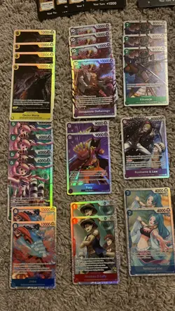 One Piece TCG OP-14 - EB-04 SR Lot OP14 Boa SR, Luffy SR, Vivi SR, Bon Kurei SR - Image 2
