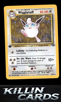 Wigglytuff (16) 16/64 Pokemon Holo Rare Jungle Card LP - Image 1