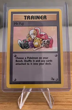 Mr. Fuji Trainer Card Pokemon Non-Holo Near Mint 58/62 Uncommon Fossil Set 1999 - Image 1