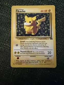 Pikachu #1 Pokemon Black Star Promo Card Pokemon League 1999 - Image 1