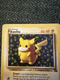 Pikachu #1 Pokemon Black Star Promo Card Pokemon League 1999 - Image 2