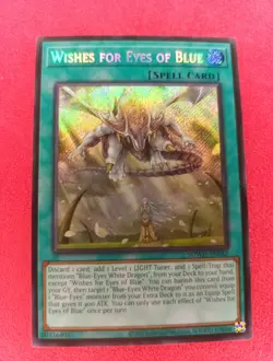 YU-GI-OH! Wishes for Eyes of Blue. SDWD-EN042. 1st Edition Secret Rare Card. TCG - Image 1