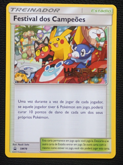 CHAMPIONS FESTIVAL SM78 - POKEMON WORLD CHAMPIONSHIPS 2017 PROMO CARD PORTUGUESE - Image 1