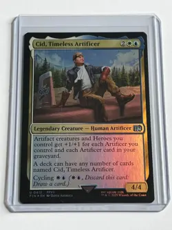 Cid Timeless Artificer 412 MTG Final Fantasy 2025 Near Mint Uncommon Foil - Image 1