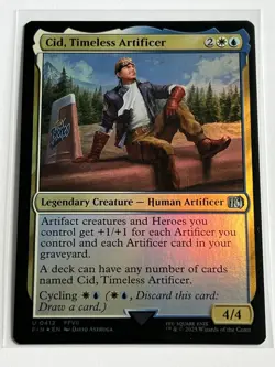 Cid Timeless Artificer 412 MTG Final Fantasy 2025 Near Mint Uncommon Foil - Image 2