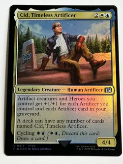 Cid Timeless Artificer 412 MTG Final Fantasy 2025 Near Mint Uncommon Foil - Image 4