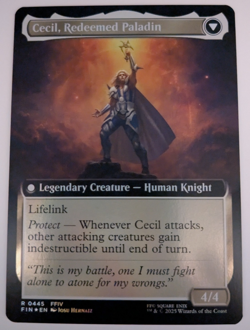 MTG - Cecil, Dark Knight (Extended Art) Foil NM FINAL FANTASY Magic 445 - Image 2