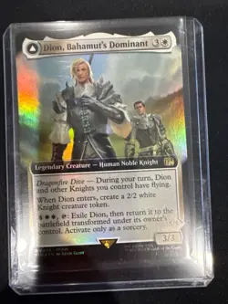Magic MTG - Dion, Bahamut's Dominant (Extended Art) Final Fantasy Foil - Image 1
