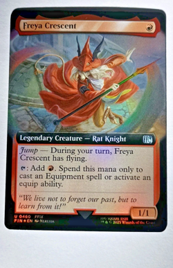 Freya Crescent Extended Art FOIL - MTG Final Fantasy FIN 460 - Image 1