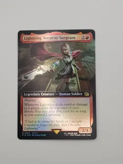 Lightning, Security Sergeant (Extended Art) Final Fantasy Foil - Image 1