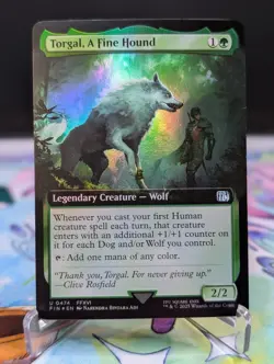 MTG Final Fantasy- Torgal, A Fine Hound 474 (Extended Art) Foil - Image 1