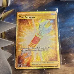 2020 Pokemon Tool Scrapper Rebel Clash #208/192 Secret Rare Gold - Image 2