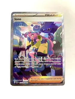 Iono 237/091 Paldean Fates Special Illustration Rare Pokemon TCG NM - Image 1