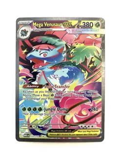 Mega Venusaur EX 177/132 Mega Evolutions Special Illustration Rare Pokemon TCG - Image 1