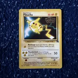 Pokemon TCG Pikachu 04/53 WOTC Black Star Promo 1999 Lightly Played - Image 1