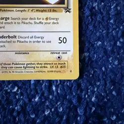 Pokemon TCG Pikachu 04/53 WOTC Black Star Promo 1999 Lightly Played - Image 5