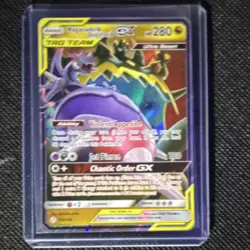 Pokemon Naganadel & Guzzlord GX Ultra Rare TAG TEAM Sm-Cosmic Eclipse 158/236 H. - Image 1