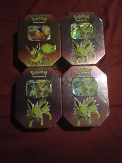 Elemental Power Pokemon Tins Lot of 4 Factory Sealed - Image 1