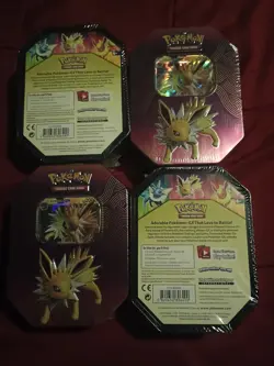 Elemental Power Pokemon Tins Lot of 4 Factory Sealed - Image 2