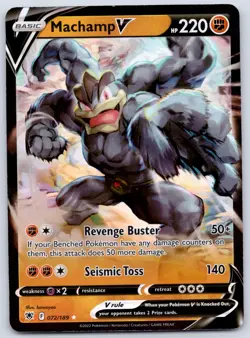 Machamp V 072/189 (LP) - SWSH10: Astral Radiance - Ultra Rare - Pokemon TCG - Image 1