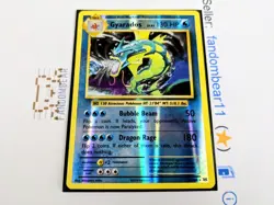 Gyarados REVERSE HOLO RARE card 34/108 XY Evolutions Pokemon 2016 Base Set Art - Image 2