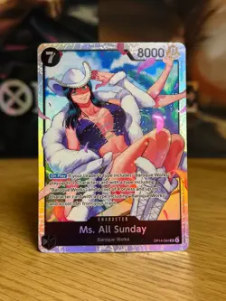 Ms. All Sunday OP14-084 One Piece TCG FREE WW. SHIPPING The Azure Sea's Seven - Image 1