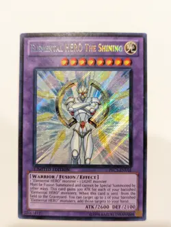 Elemental Hero the Shining PRC1-ENV01 Secret Rare Limited Edition LP - Image 1