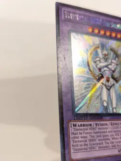 Elemental Hero the Shining PRC1-ENV01 Secret Rare Limited Edition LP - Image 3