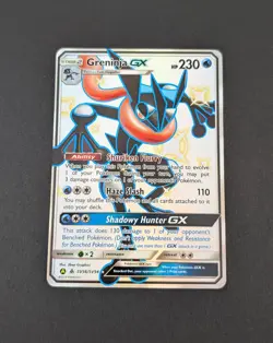 Pokemon TCG Greninja GX Hidden Fates SV56/SV94 Shiny Holo Rare Full Art NM - Image 1