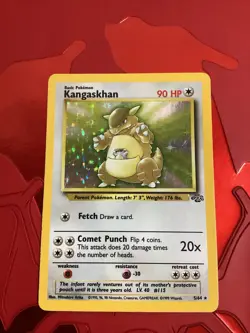 1999 Pokemon Jungle Set Kangaskhan Base Card #5/64 MP - Image 1