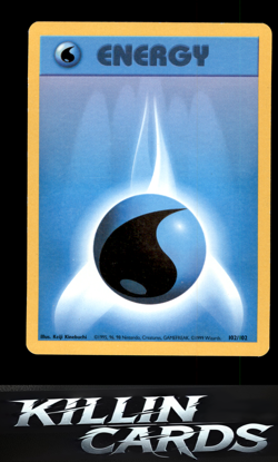 Water Energy 102/102 Pokemon Common Base Set Card LP - Image 1