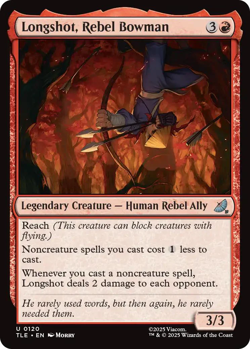 MTG 1x Longshot, Rebel Bowman - Avatar TLE 120 - Uncommon Red Legendary Creature - Image 1
