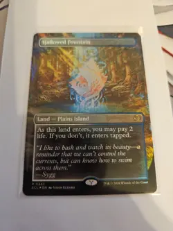 Hallowed Fountain Borderless FOIL MTG Lorwyn Eclipsed Nm/M - Image 1