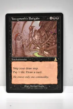 MAGIC THE GATHERING, YAWGMOTH'S BARGAIN, URZA'S DESTINY, NM, NEVER BEEN PLAYED - Image 1